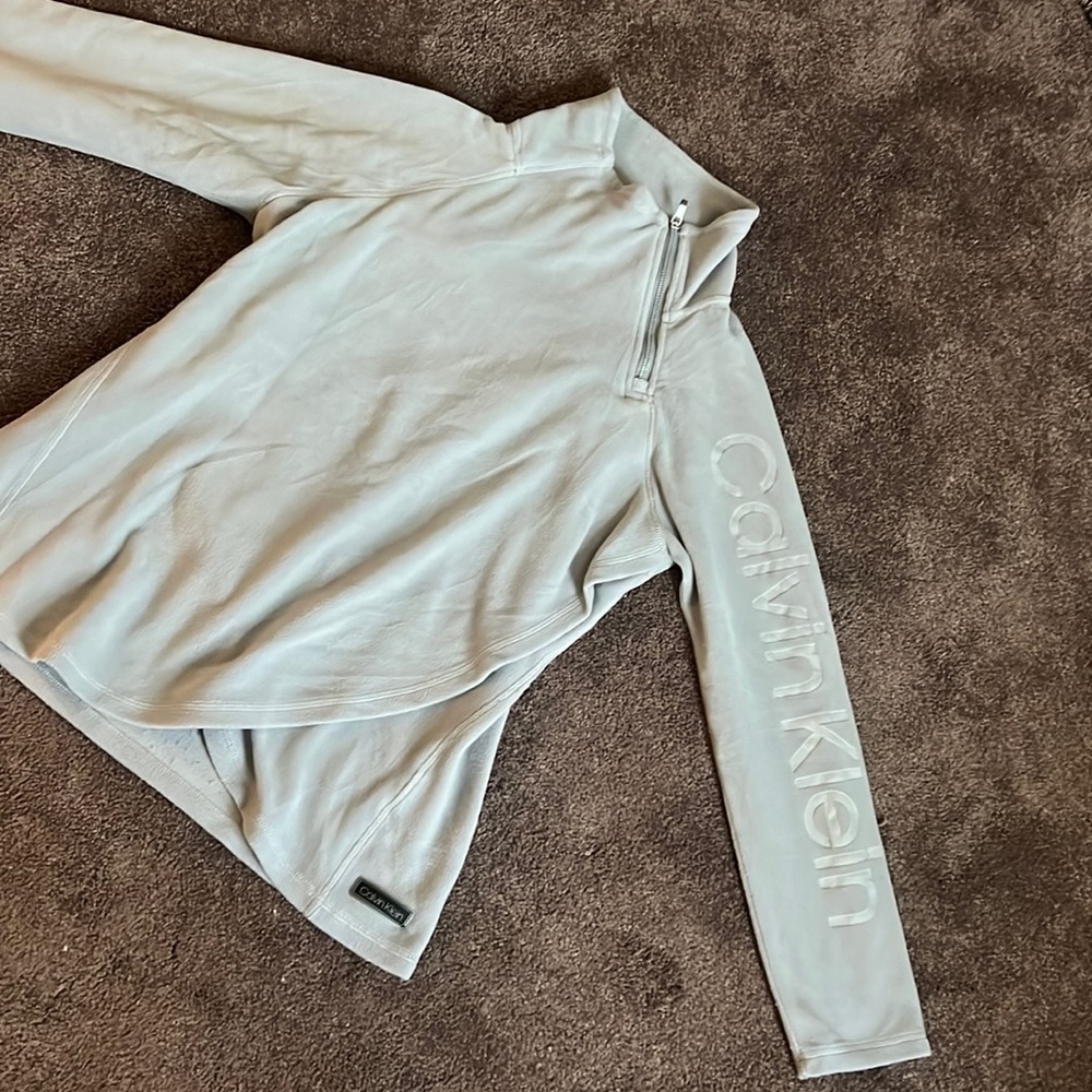 Calvin Klein half zip turtle neck fleece pullover